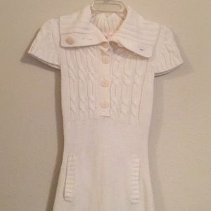 A thick dress sweater